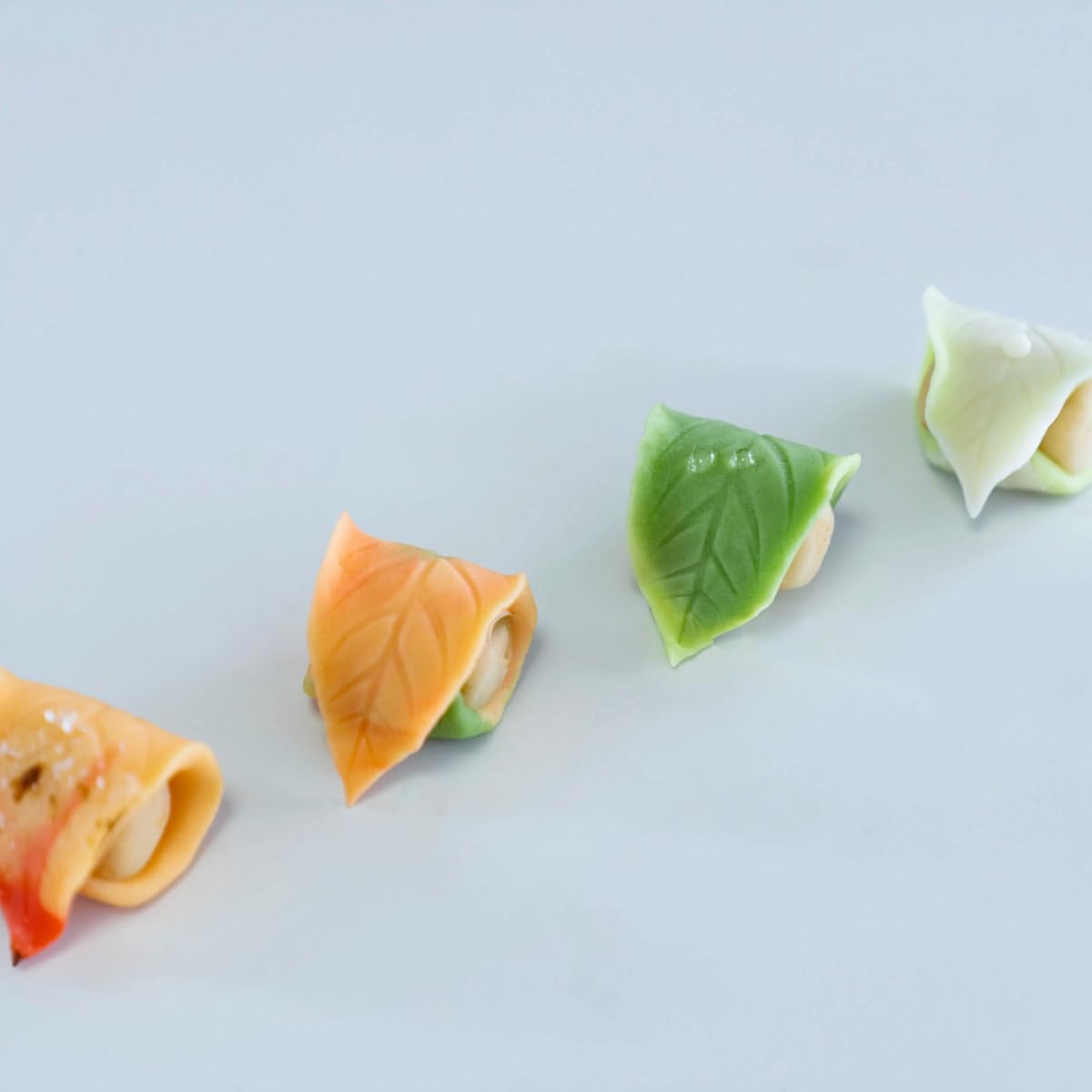 Amazon | KUNNKENN 木型 葉脈 牡丹 くき3種| 木型 職人手彫 菓子木型